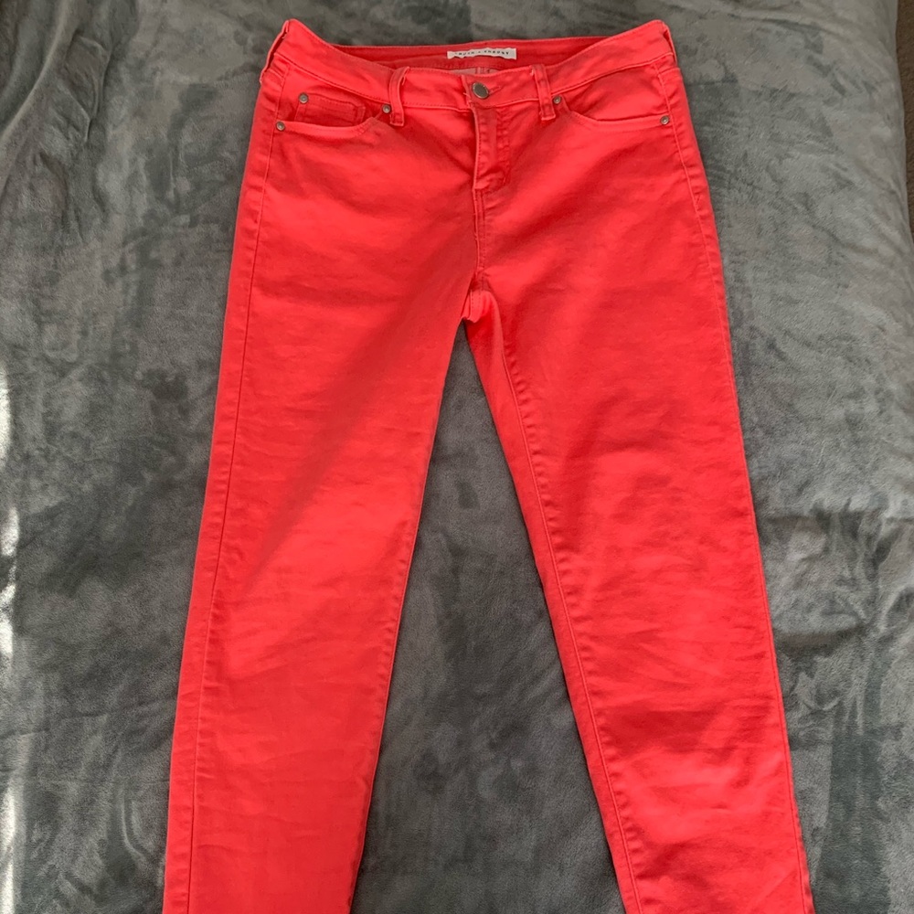 Bright Coral Skinny Jeans
